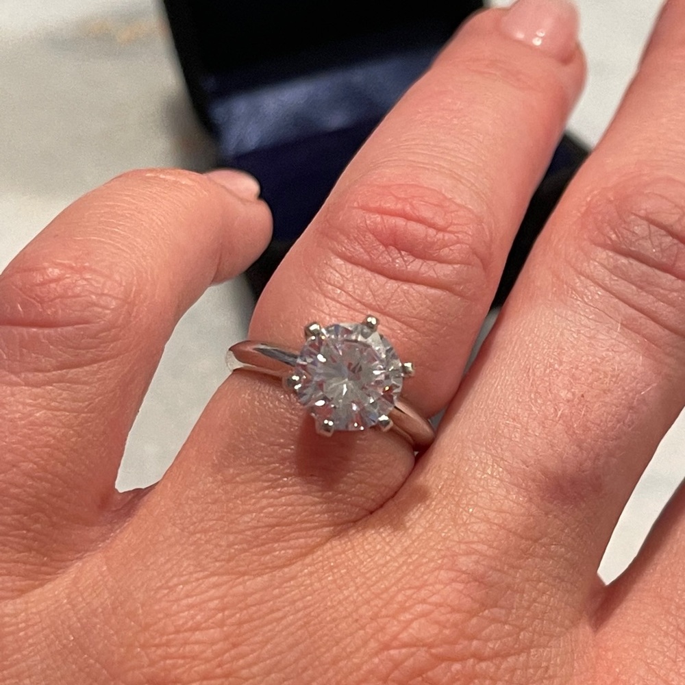 Engagement Ring Beautiful inspired faux ring. 3ct